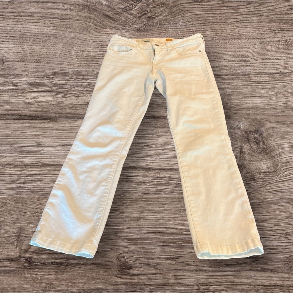 Anthropologie Pilcro and the Letterpress White Skinny Jeans Size 27